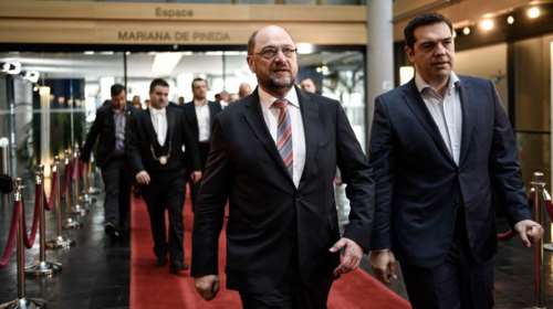 Non paper Μαξίμου: Στη γραμμή Μοσκοβισί ο Σουλτς, συνάντηση με Τσίπρα