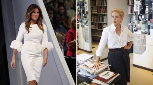 Η αφοπλιστική απάντηση της Καρολίνα Χερέρα για το αν θα έντυνε τη Μελάνια