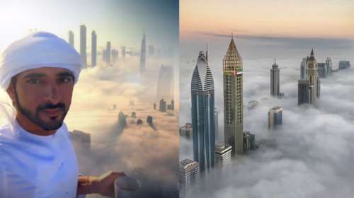 Ο πρίγκιπας του Ντουμπάι μας δείχνει την ανατολή πάνω από τα σύννεφα
