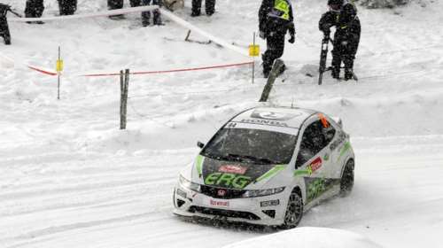 Οι Δριβάκος - Μπαντέ στο 85ο Rallye Monte Carlo με Honda Civic Type-R