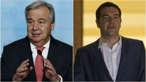 Τηλεφωνική συνομιλία Τσίπρα - Γκουτέρες για το Κυπριακό