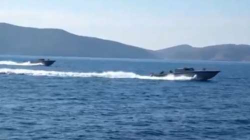 Νέο βίντεο από την προκλητική «βόλτα» των Τούρκων στα Ίμια