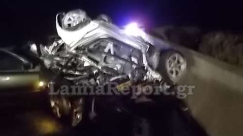 Ένας ειδικός φρουρός και μια 44χρονη νεκροί σε τροχαίο στην Αθηνών-Λαμίας