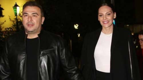 Η πάντα κομψή Υβόννη Μπόσνιακ και ο Αντώνης Ρέμος σε βραδινή έξοδο