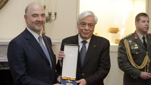 Moσκοβισί σε Παυλόπουλο: «Θα είμαι φίλος αλλά απαιτητικός»