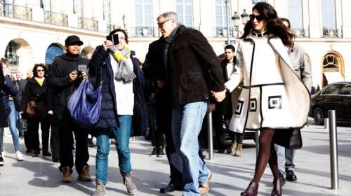 Ρομαντική βόλτα στο Παρίσι για τη σικάτη έγκυο Αμάλ και τον Τζορτζ Κλούνεϊ