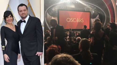 Είμαστε εδώ: Η φωτό της ελληνίδας φοιτήτριας μέσα από την αίθουσα των Οσκαρ