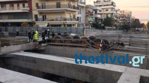 Νεκρός χειριστής γερανού που ανετράπη στη Θεσσαλονίκη