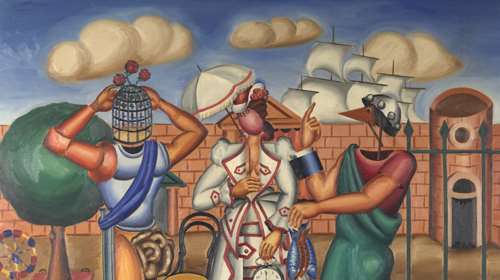 Εγγονόπουλος στο μουσείο της Άνδρου το καλοκαίρι του 2017