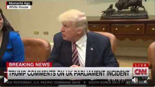 Η αντίδραση του Τραμπ όταν μαθαίνει για το χτύπημα στο Λονδίνο