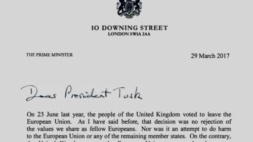 Αυτή είναι η επιστολή της Μέι για το Brexit - Το πλήρες κείμενο