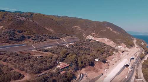 Δείτε τις τέσσερις νέες σήραγγες της εθνικής Κορίνθου–Πατρών