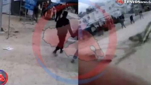 Επεισόδια και πετροπόλεμος στο hot spot της Μόριας video