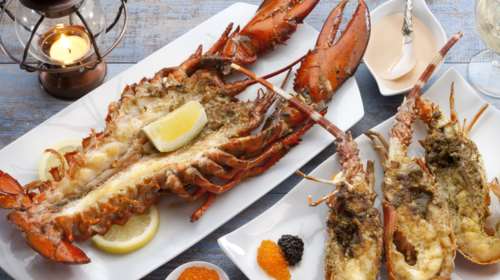 Έφαγε ...αστακούς και πήδηξε στη θάλασσα για να μην πληρώσει