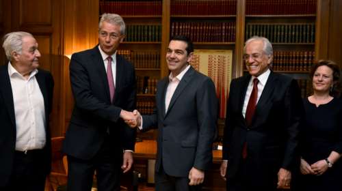 Συνάντηση του Αλέξη Τσίπρα με τη διοίκηση της Fraport