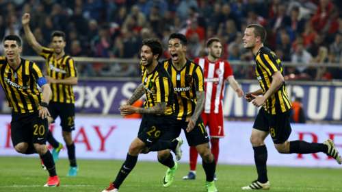 Μεγάλη νίκη της ΑΕΚ μέσα στο &quot;Καραϊσκάκης&quot;, 2-1 τον Ολυμπιακό