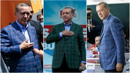 Το &quot;τυχερό&quot; εκλογικό σακάκι του Ερντογάν με τα μεγάλα καρό