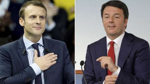 Μακρόν - Ρέντσι: Ανταλλαγή μηνυμάτων υποστήριξης στο Twitter