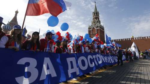 Ενάμισι εκατομμύριο Ρώσοι στους δρόμους για την Πρωτομαγιά