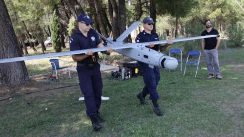 Η εντυπωσιακή επίδειξη των drones της ΕΛΑΣ και της Πυροσβεστικής (φωτό)