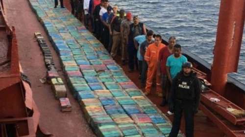 &#39;Επιασαν το μεγαλύτερο φορτίο κοκαΐνης στην ιστορία -φωτό