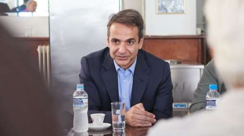 Ο Κυριάκος στο «κάστρο» του ΣΥΡΙΖΑ - περιοδεία στην Αίγινα