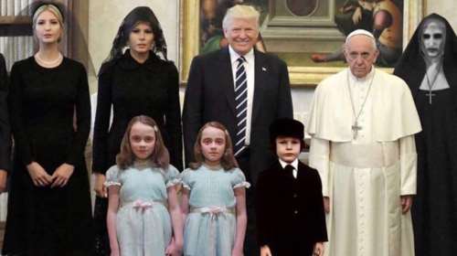 Πώς κατέληξα εγώ εδώ; H viral φωτογραφία της συνάντησης Τραμπ - Πάπα