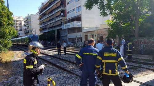 Τρένο παρέσυρε και σκότωσε μία γυναίκα στην Αγίου Μελετίου