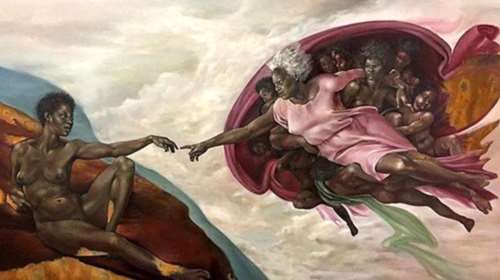 Αντιδράσεις για τον πίνακα που απεικονίζει τον Θεό ως μαύρη γυναίκα