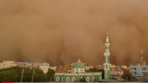 Το εντυπωσιακό «χαμπούμπ» που σάρωσε το Σουδάν video