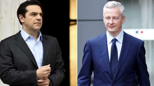 Στην Αθήνα ο γάλλος ΥΠΟΙΚ, συνάντηση με Τσίπρα στο Μαξίμου