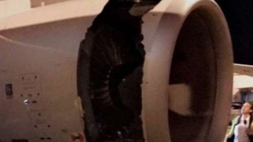 Τρόμος στον αέρα: Άνοιξε τρύπα σε κινητήρα αεροσκάφους (ΗΧΗΤΙΚΟ)