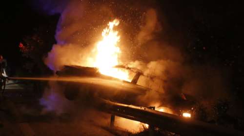 Απανθρακωμένος οδηγός σε αυτοκίνητο στην Αθηνών – Κορίνθου