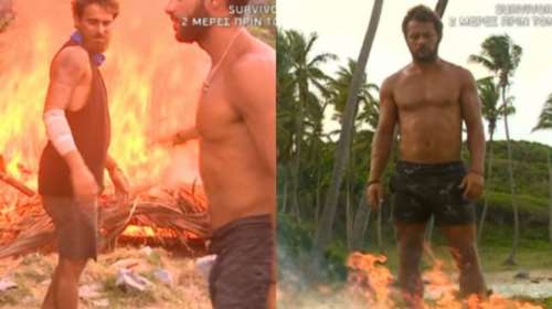 Survivor: Ντάνος και Μαχητές καίνε τις καλύβες τους στο τελευταίο επεισόδιο