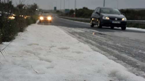Μετά τον καύσωνα χαλάζι και καταιγίδες στον Εβρο