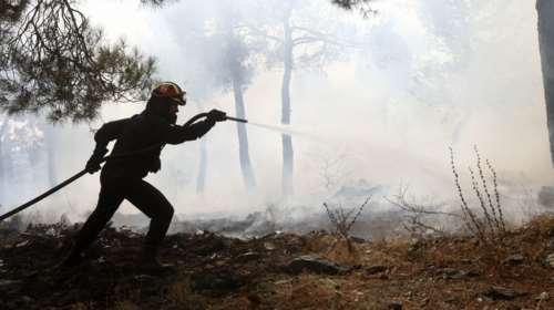 Πυρκαγιά στη Νέα Σάντα Ροδόπης