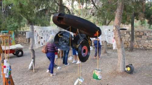Μαθητές έφτιαξαν θερινό σινεμά από σκουπίδια (ΦΩΤΟ)