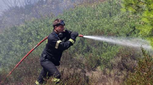 Φωτιά στα Καλύβια Αττικής, στην περιοχή Προφάρτα