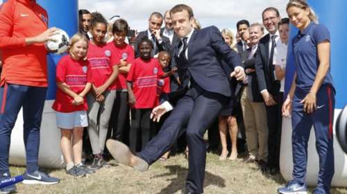 Οταν ο Εμανουέλ Μακρόν &quot;προπονήθηκε&quot; με τη Μαρσέιγ