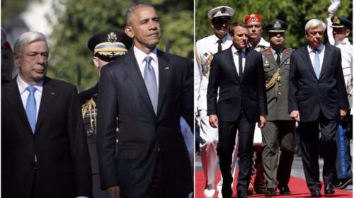 Επίσκεψη Ομπάμα VS επίσκεψη Μακρόν: Ένα πρώτο κρας τεστ