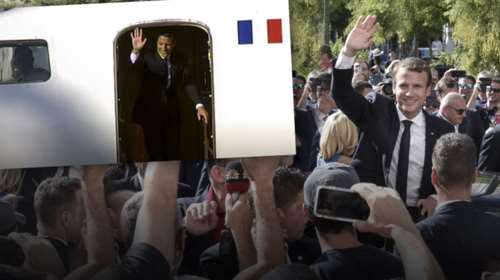 Με βόλτα στο Σύνταγμα έκλεισε την επίσκεψη το ζεύγος Μακρόν