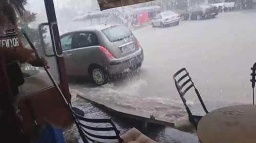 Έγινε της ...Φλόριντα στην Κόνιτσα από την καταιγίδα