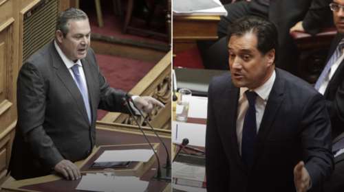 Άγρια κόντρα Καμμένου-Γεωργιάδη στη Βουλή - Όλοι οι διάλογοι