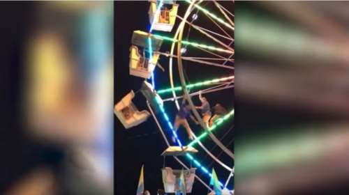 Βίντεο σοκ: Έπεσε από τη ρόδα του λούνα παρκ