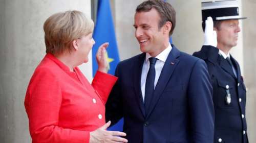 Συνάντηση Μακρόν - Μέρκελ: Στο τραπέζι και η ένταση με την Τουρκία