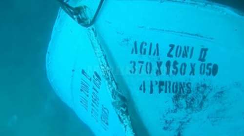 Eικόνες από το Αγία Ζώνη ΙΙ στον βυθό της θάλασσας - βίντεο