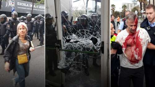 Ματωμένο δημοψήφισμα στην Καταλονία με 844 τραυματίες-Ραχόι:Είναι παράνομο