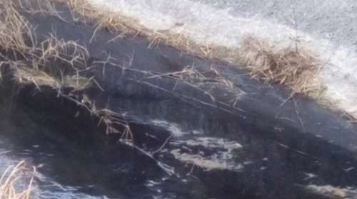 Μαύρο υγρό τρομοκρατεί τους κατοίκους στο Γιόφυρο Ηρακλείου  (φωτο/βίντεο)