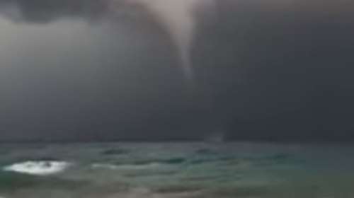 Υδροστρόβιλους, τόνους λάσπης και πλημμύρες έφερε ο «Δαίδαλος» στα Χανιά