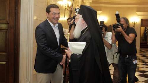 Συνάντηση Τσίπρα με τον Αρχιεπίσκοπο Αναστάσιο